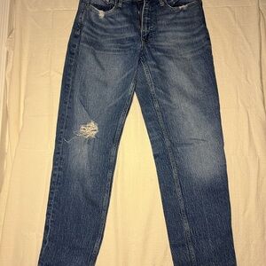 Women's Classic Blue Straight Leg Jeans
